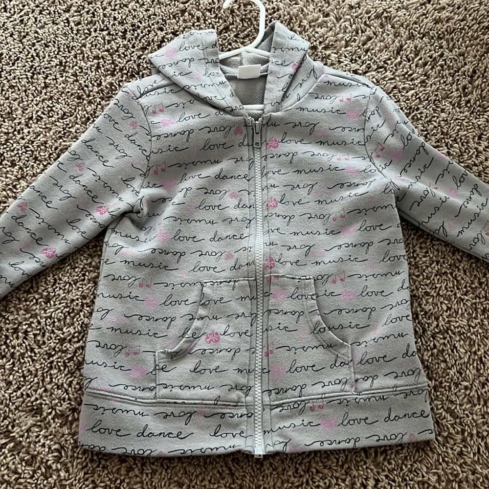 Gymboree gray dance hoodie size 5/6